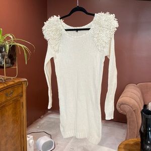 New cream sweater dress